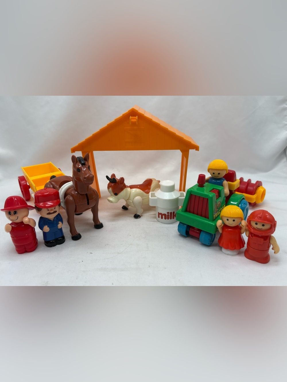 Vintage 1981 the Playskool Lil Playmates Farm Play Set Pieces